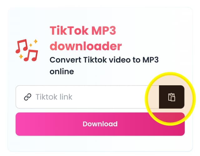 Tiktok to mp3 Click share