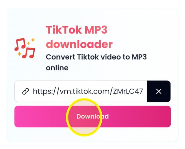 Tiktok to mp3 Click share